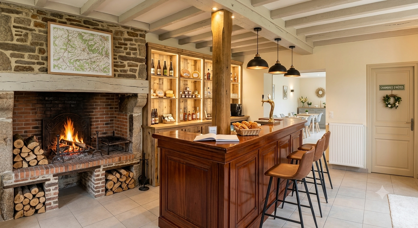 🏗️ ENSEMBLE IMMOBILIER UNIQUE : HABITATION & LOCAL COMMERCIAL EN PIERRE
À Maisoncelles-la-Jourdan (Commune de Vire Normandie)
Le charme de la campagne, le confort de la ville à portée de main.

Découvrez cette magnifique bâtisse ancienne en pierre offrant un potentiel exceptionnel de 222 m² habitables sur un agréable jardin de 500 m². Idéalement situé dans un cadre verdoyant et paisible, ce bien se trouve au sein d’une commune dynamique et chaleureuse d'environ 500 habitants.

📍 Emplacement stratégique :
À seulement 5 minutes du centre-ville de Vire.
À 1 heure de Caen.

🏡 Le Bien : Espace, Charme et Polyvalence
Cet ensemble immobilier rare se compose d'une partie habitation et d'un local commercial, parfait pour un projet de vie, un commerce de proximité ou une activité touristique.

Au rez-de-chaussée : Un grand espace de vie chaleureux comprenant un salon/salle à manger agrémenté d'une authentique cheminée, une cuisine et la partie commerciale modulable selon vos envies.

À l'étage : L'espace nuit propose 5 grandes chambres lumineuses, idéales pour accueillir une famille ou aménager des chambres d'hôtes.

Côté technique : Fenêtres en PVC déjà installées. Chauffage électrique et bois. Prévoir des travaux de rafraîchissement pour révéler tout le potentiel de cette demeure de caractère et la mettre à votre goût.

Extérieur : Un joli jardin de 500 m² pour profiter du calme de la campagne.

🚀 Un Fort Potentiel Touristique & Professionnel
Idéal pour un projet de gîte ou de chambres d’hôtes ! La situation géographique est une véritable aubaine pour séduire les randonneurs, les cyclistes et les touristes grâce aux nombreux atouts de la commune :

Nature & Randonnée : Chemins de randonnée au pied de la maison, forêt à proximité immédiate et charme des cours d'eau du Bocage normand.

Vie locale & Commodités : École primaire dans la commune, circuits de transports scolaires et service de transport à la demande TIVA pour rejoindre facilement Vire.
📊 En résumé :
Surface habitable : 222 m²
Terrain : Jardin de 500 m²
Nombre de chambres : 5
Matériaux : Pierre apparente, charme de l'ancien, cheminée.
Chauffage : Électrique + Bois (cheminée).
Les + : Local commercial intégré, huisseries PVC, fort potentiel de rendement locatif / touristique (accueil de randonneurs).
💰 PRIX : 100 000 €
(Négociable dans la limite du raisonnable)
📞 CONTACT :
Pour plus d'informations ou pour organiser une visite, contactez Sandrine Nonclercq :
Téléphone : 07.87.98.07.82
E-mail : snonclercq@vireaunoireau.fr