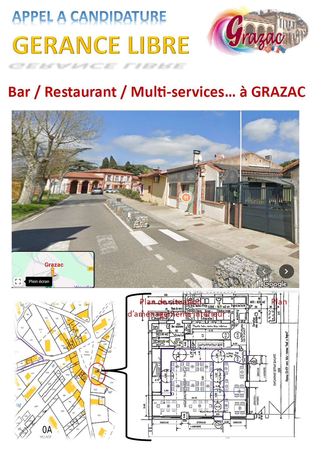 CAFE / BAR / RESTAURANT / MULTI-SERVICES DE VILLAGE CHERCHE GERANT(E)