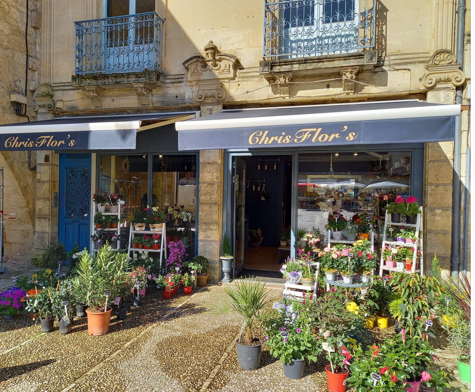 Belle boutique de fleurs dans village touristique de Dordogne, avec divers commerces, école, collège, maison de retraite… 36 m2 en intérieur et possibilité de mettre des plantes dehors. Le magasin est climatisé. Pas de salarié.