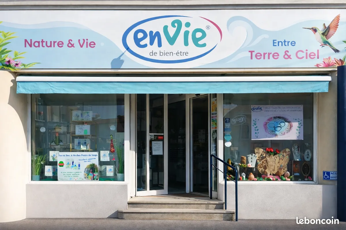 Magasin de minéraux, bien-être, phytothérapie, naturopathie et épicerie saine à vendre – Emplacement idéal – Activité clé en main