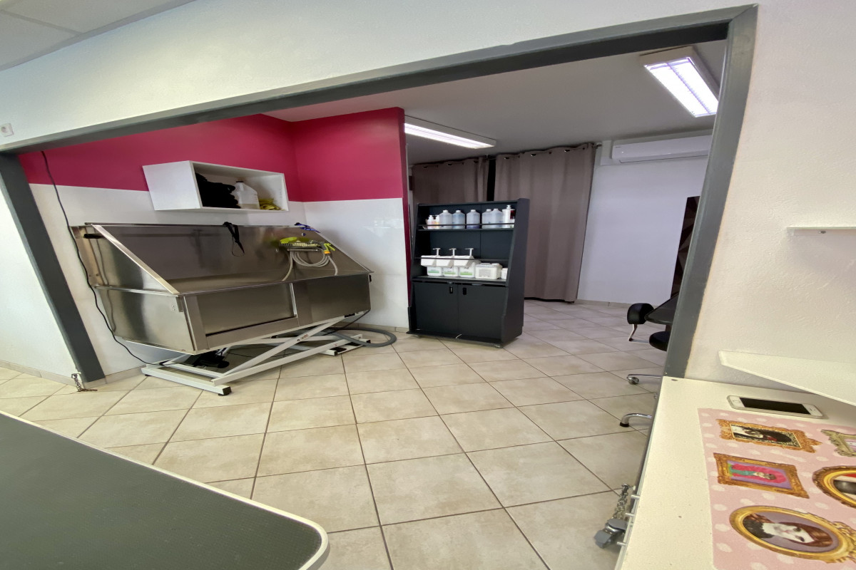 À vendre salon de toilettage ouvert en 2015
Une surface de 65m2 
Avec une clientèle fidèles et régulières 
Chiffre d?affaires en constante évolution 
Je vends cause mutation de mon conjoint