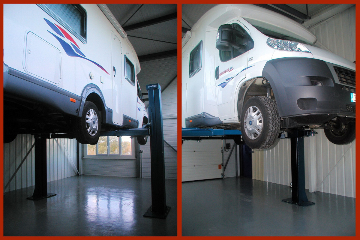 Il est installé sur un terrain de 2 622 m² avec un parking goudronné de 400 m².
Ce garage comprend un atelier isolé et chauffé de 260 m², un hall d'exposition de 70 m².
Il est équipé d'un pont 4 colonnes de 4 tonnes avec levage auxiliaire (compatible pour réglage trains avant) + 1 pont 2 colonnes de 2 tonnes et 1 pont 2 colonnes
de 5 tonnes. 
Cette affaire bénéficie également d'un appartement de fonction de 70 m².
Elle est fréquentée par une clientèle de particuliers et d'artisans.
comprenant le fonds de commerce exploité en SARL à 80 000 ?
+ les murs commerciaux et d'habitation pour 235 000 ?.
La vente est proposée en toute propriété exclusivement.
CA 234 000 ?