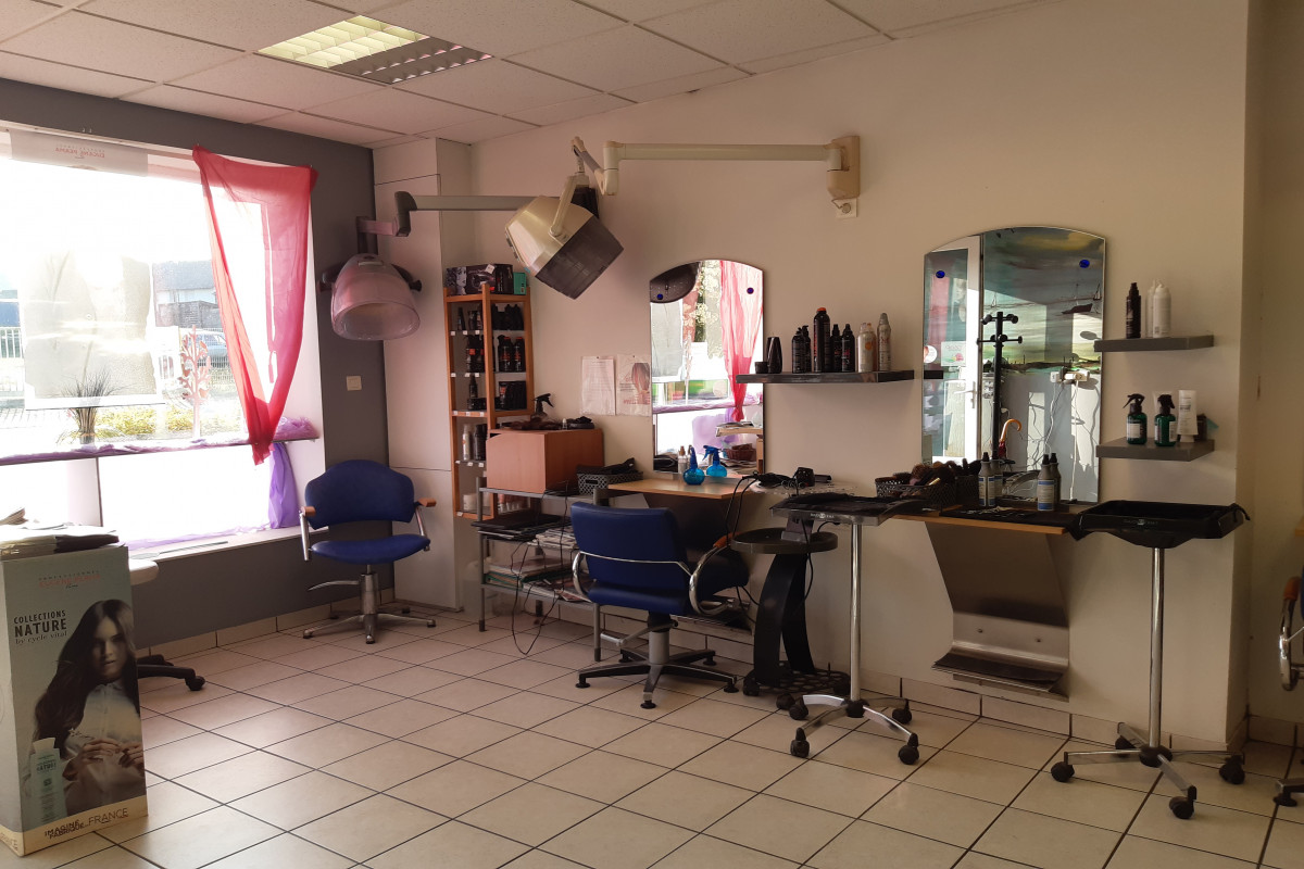 Salon de coiffure mixte de 40 m2 dans une petite commune de 1600 habitants, cadre agréable et clientèle très sympathique....
