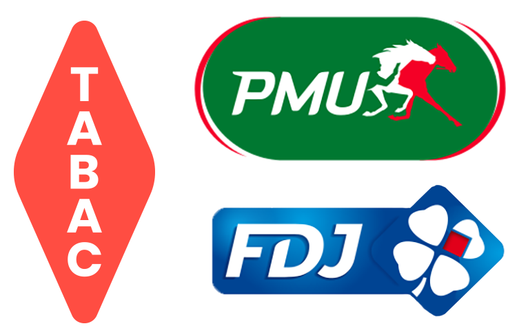 TABAC, BRASSERIE, FDJ, PRESSE, PMU, LA POSTE