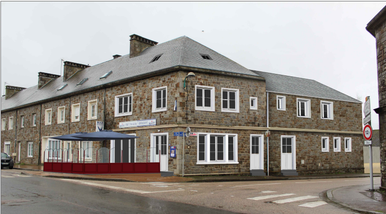 La CDC du Pays Fertois et du Bocage Carrougien, propriétaire du Bar Restaurant situé dans le bourg de JOUÉ-DU-BOIS (61320), propose à la location cet établissement totalement réhabilité (fin des travaux prévue pour décembre 2026) comprenant : 
-	Au rez-de-chaussée : un espace commercial composé d’une salle de bar (35m²), d’une salle de restaurant (56 m²), de 2 terrasses extérieures (27 m² coté rue et 34 m² côté cour), d’un espace vert (65 m²) et d’une cuisine professionnelle (43 m²).
-	A l’étage : un logement composé d’un séjour (29 m²), d’une cuisine (9 m²), d’un bureau (4 m²), d’une salle de bain (6 m²) et de 3 chambres (9m² chacune).
La cuisine professionnelle sera équipée en partenariat avec le futur gérant, avec investissement partiel par celui-ci pour les équipements choisis.
 Le logement n'est pas dissociable du contrat de location. Plusieurs parkings publics pour véhicules légers et poids lourds existent à proximité immédiate du Bar Restaurant.
Ce projet répond au besoin identifié d’un commerce de restauration sur le secteur (pas de restaurant dans un rayon de 10km), tout en renforçant l’attractivité du territoire et le dynamisme des centres bourgs, dans un souci d’une rénovation éco- responsable.