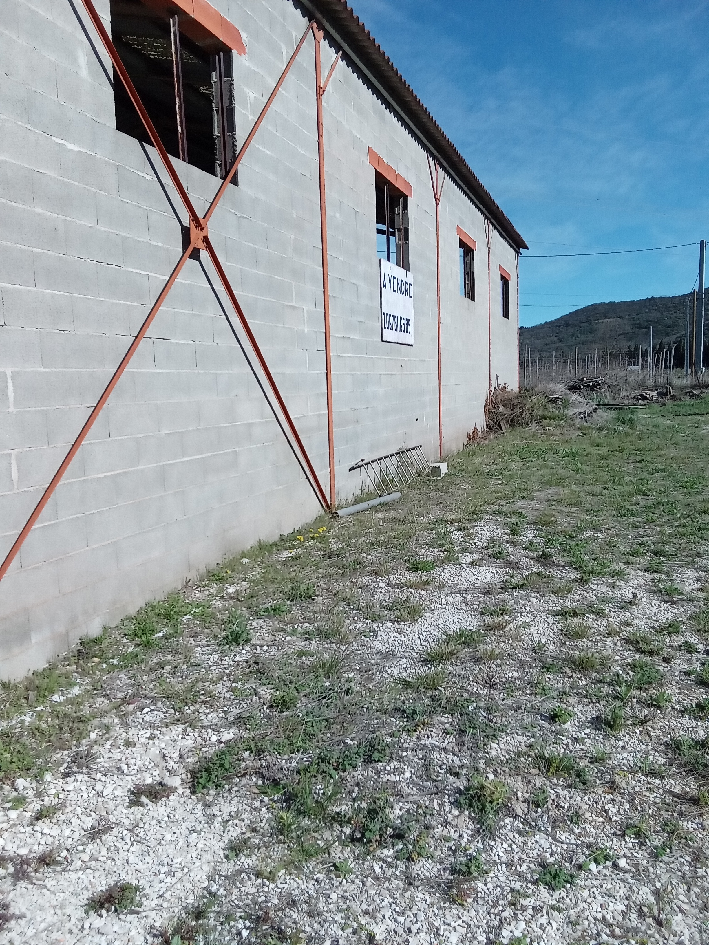 Suite à retraite vendons bâtiment de 200 M2 et entrepôt non couvert de 2000 M2 (possibilité de plus de terrain ) pour activité artisanale, commerciale ou industrielle, situé en bordure de route . Facile d'accès pour de gros véhicules. Plusieurs possibilités , situé à 20 kms de Perpignan et à 50 Kms de la frontière avec l'Espagne.