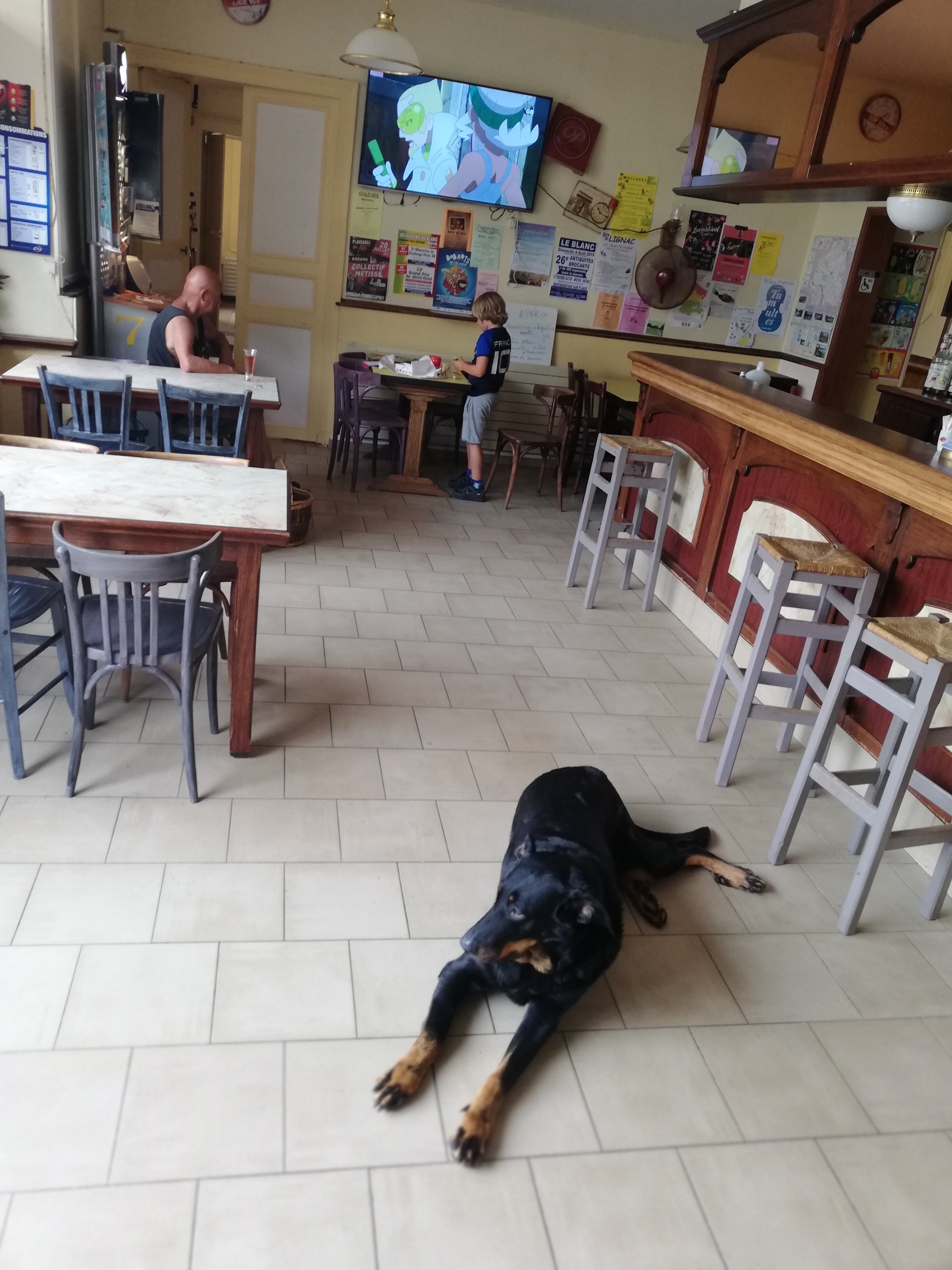 6 chambres, 3 salles de restaurant, dont 1 avec cour idéale pour repas de réception ou autres événements, parfait pour repas familiaux. Bar, tabac, loto, colis, Mondial Relay. Licence IV.
Vente à emporter : pizza, hamburger, kebab le soir, qui fonctionne bien.
Cuisine facile à travailler, située au centre du village, face à l'église et au marché du vendredi. Spécialité renommée : tête de veau avec sauce ravigote, particulièrement le 29 de chaque mois, jour de la foire des Héroles et grand marché.
Logement privé de 3 pièces avec un espace aménageable en chambre d'hôtel.