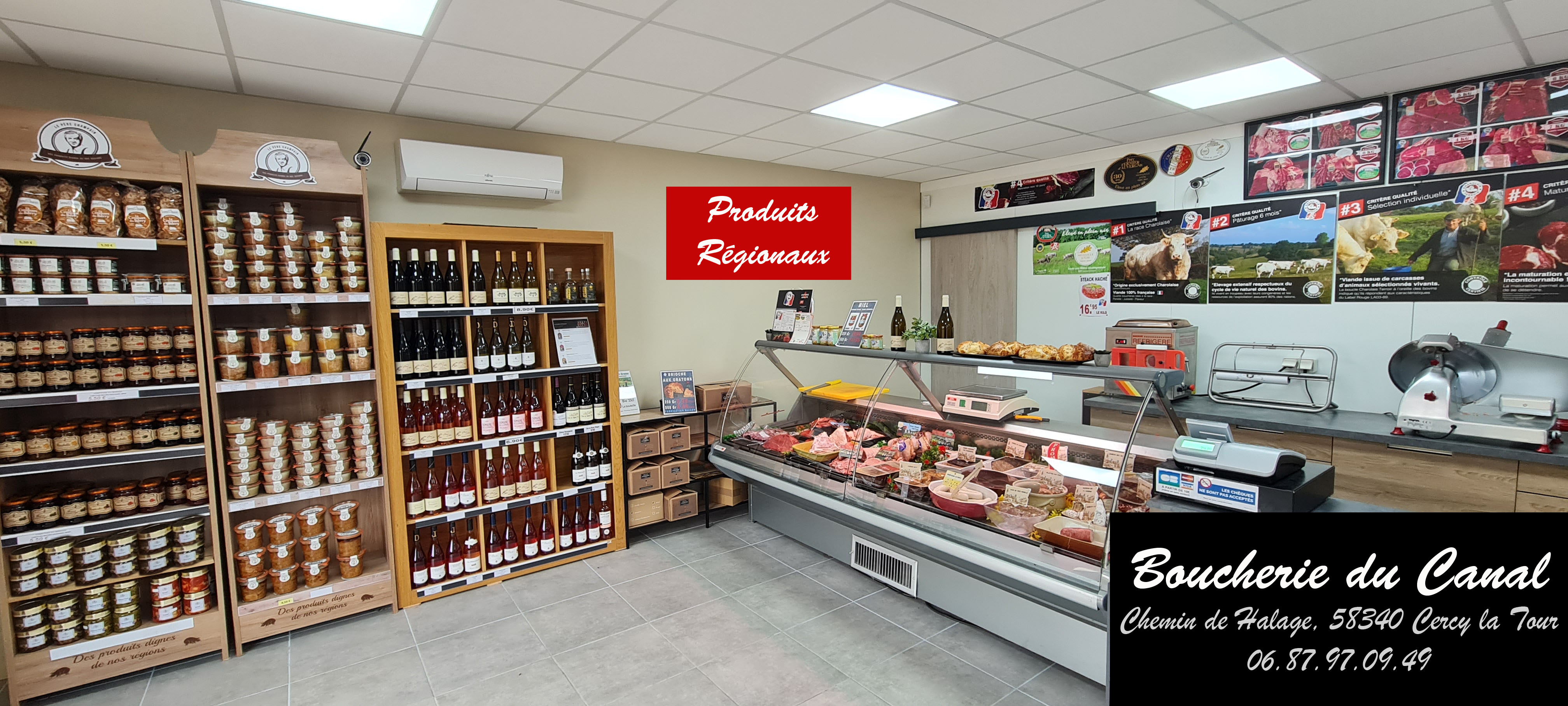 Fond de commerce à vendre à Cercy la Tour.
Boucherie charcuterie traiteur à emporter.
Site internet avec vente en ligne, clé en mains.
Cette Boutique climatisée en parfait état, saura accueillir tous les projets de son prochain propriétaire.
Commerce de très bonne renommée, clientèle fidèle. Se trouvant au bord du Canal du Nivernais et du Vélo route (fort potentielle touristique). Pas de salariés à reprendre
le local se compose
- d ' un magasin climatisé de 70 m2 avec vitrine
L' arrière boutique de 80 m2 se compose
-1 chambres froide
-laboratoire de charcuterie , boucherie avec matériel
- un bureau
- une réserve / garage
- Emplacement stratégique avec un parking dédié pour l'accueil des clients
Loyer de 600€ht mensuel
Horaire ouverture 7h30 13h00 et 15h00 19h du mardi au samedi , dimanche 8h00 12h00 et fermé lundi et mercredi après-midi.
Bon CA

C’est une belle opportunité pour un professionnel souhaitant s’installer rapidement dans un cadre magnifique, avec une clientèle fidélisée et un emplacement de premier choix. Idéal pour un couple.