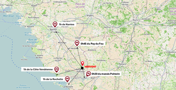 Suite au départ en retraite d'un de nos praticiens courant 2026, la commune de Mervent en Vendée, recherche un médecin généraliste libéral.

Vous exercerez dans un cabinet médical neuf disposant de trois salles d'examen au côté d'un médecin en place depuis une dizaine d'années avec une patientèle établie.

Mervent, avec 1080 habitants, est idéalement située en Sud-Vendée, à proximité d'un centre hospitalier (10 km), les plages vendéennes, la Rochelle à 1 heure de voiture, et bien desservie avec l'autoroute A83 à 10 km.

Mervent, commune touristique, au coeur d'une forêt de 5000 hectares, offre un cadre de vie agréable et dynamique. Elle dispose d'un kinésithérapeute, une ostéopathe, une dentiste et divers commerces de proximité.

Pour des renseignements s'adresser à la mairie au 02.51.00.20.10 ou par mail à mairie@mervent.fr