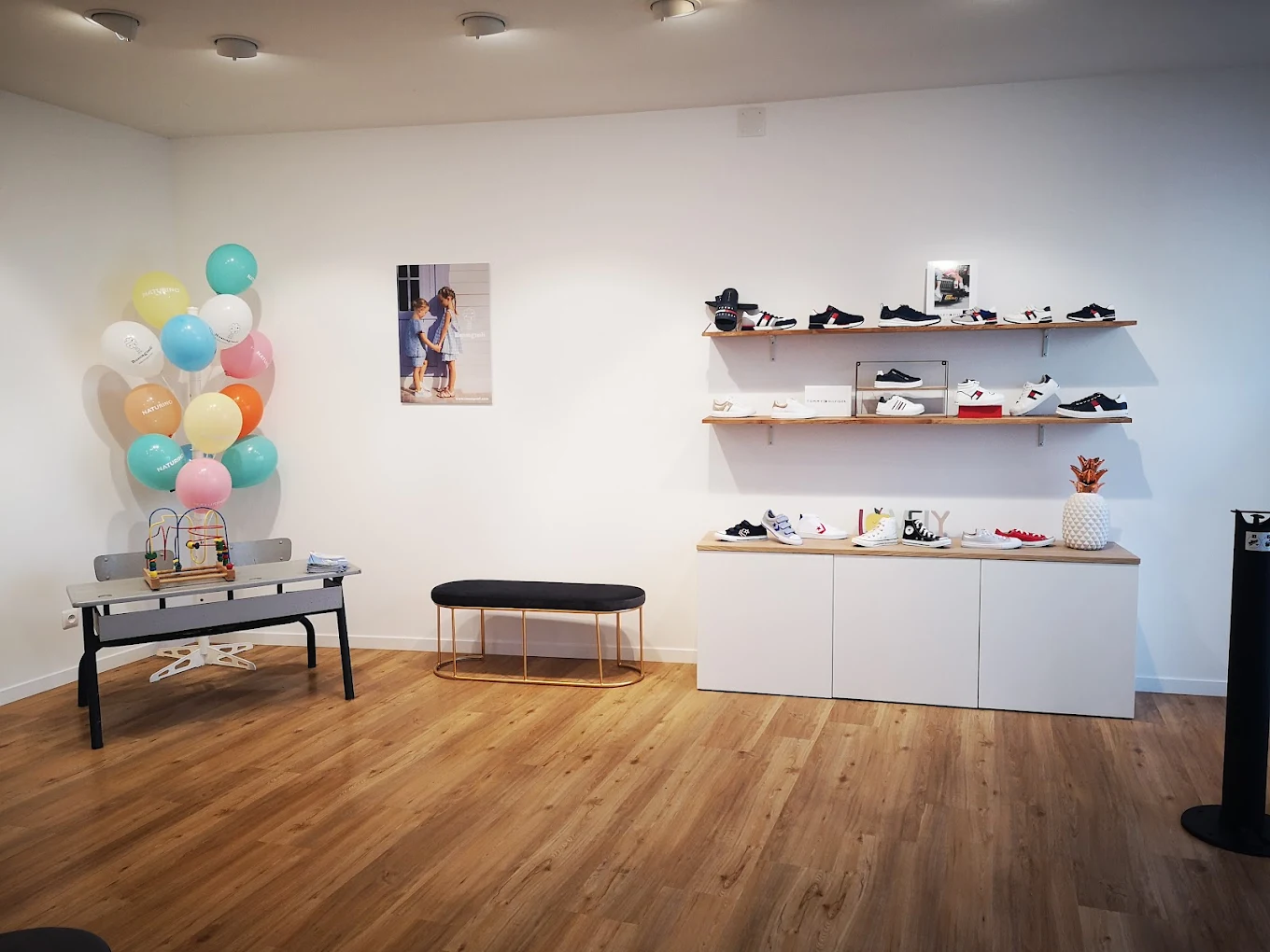 A vendre fonds de commerce BOUTIQUE de CHAUSSURES ENFANTS - Finistère Sud
- Emplacement N°1, en cœur de ville, 8ml de vitrines. Local commercial de 66 m²
- Situé dans une commune commerçante et dynamique, à 5 km de la mer
- Offre de chaussures enfants et accessoires (Bellamy, Babybotte, Naturino, Shoopom...)
- Clientèle locale fidèle et clientèle touristique en période de vacances scolaires
- CA stable, bonne rentabilité
- Potentiel de développement (concept store "enfants")
-  Accompagnement possible par le cédant
Pas sérieux et agences, s'abstenir.