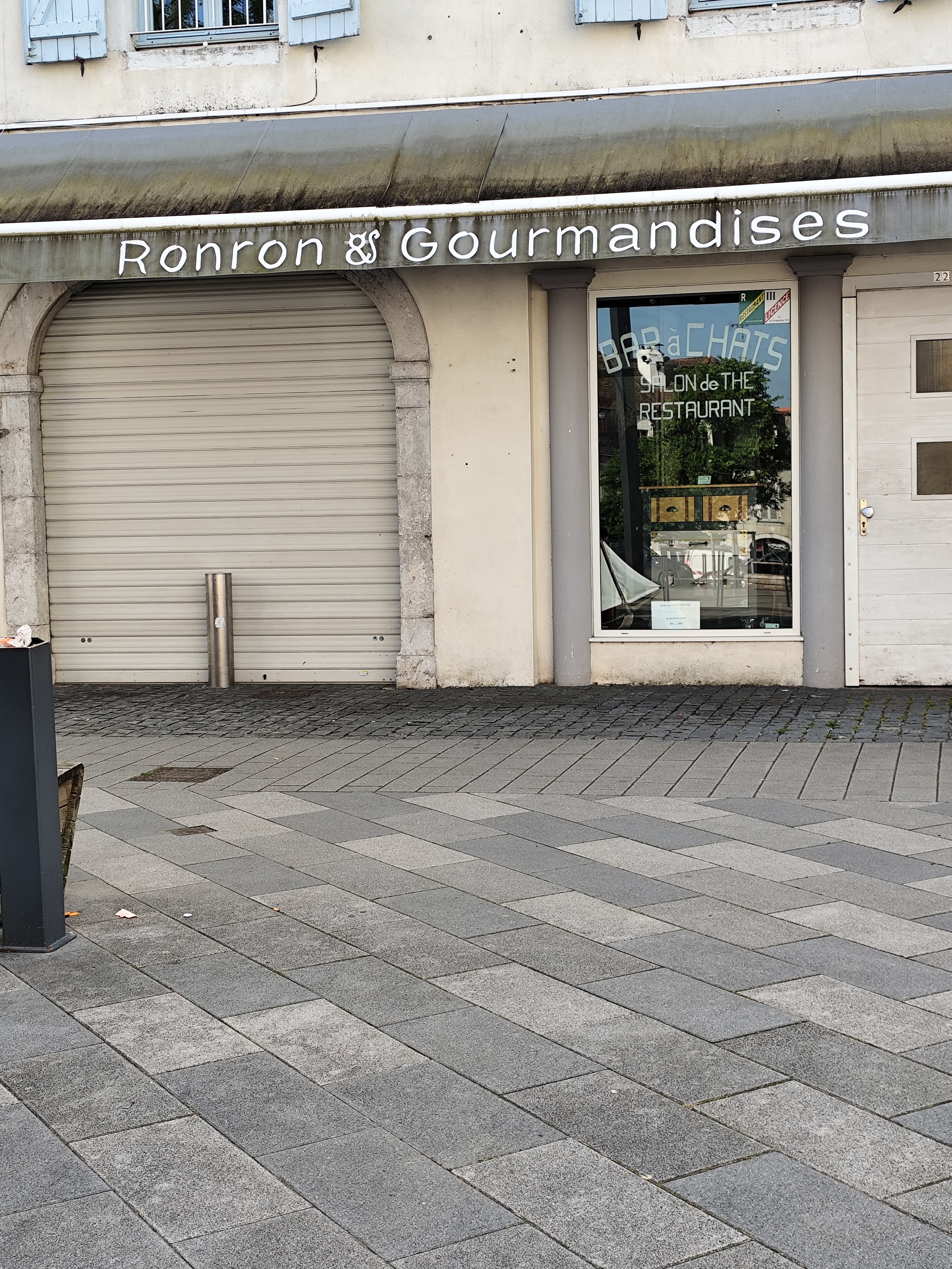 Nous vendons notre bar à chats car nous avons l'âge de la retraite. C'est un concept unique et innovant. Nous sommes ouverts de 9h à 18 h du mardi au samedi. Nous proposons des plats maison pour le repas du midi et des pâtisseries maison tout au long de la journée. Nos chats sont à l'adoption sous couvert d'associations locales et vous pouvez interagir avec eux et bénéficier de la ronron thérapie. Si vous ne le souhaitez pas, une partie est sans chats.  nous accueillons des artisans à la journée ou au mois. Nous disposons de 3 salles qui sont louées à des thérapeutes, pour des cours ou autres réunions. Nous avons la possibilité de faire des conférences le soir et aussi cours de Yoga, gym ou autre. Possibilité de faire une terrasse devant le bar à chats. Une cour intérieure existe déjà.