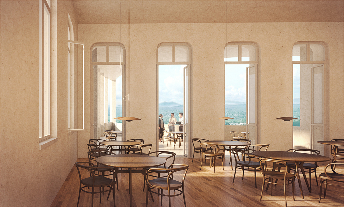 Capitale mondiale de la coutellerie, au cœur du Parc naturel régional Livradois-Forez et à l’est du Puy de Dôme (63), la Ville de Thiers (12 000 habitants) recherche un professionnel pour la gestion d’un restaurant-bar « bistronomique » situé au sein d’un bâtiment patrimonial à forte valeur ajoutée.
Le bâtiment, situé dans le cœur historique et touristique de Thiers, avec une vue imprenable sur la plaine de la Limagne et la chaîne des Puys est en cours de rénovation. 
Situé au premier étage, le restaurant possédera une terrasse ouvrant sur un grand panorama. Il se composera de plusieurs salles connectées pour un total de 128m2 de salle (93 places intérieures et 24 places en terrasse). La cuisine, d’une surface de 52m2, sera équipée et située au 1er étage également. Le restaurant est accessible par un ascenseur et par un large escalier. Il dispose également de 2 sanitaires, d’un local ménage, d’un bureau d’accueil et d’un espace de réserves neutres et réfrigérées pour 17 m² en sous-sol. Il n’existe pas à l’heure actuelle de restaurant de grande capacité sur le haut de Thiers.

Le bistrot, d’une surface de 60m2 et de plain-pied, sera situé au RDC du bâtiment dans la continuité des halles gourmandes. Il s’ouvrira sur la vue panoramique avec une terrasse. Il n’est pas prévu de cuisine dans le bar, celle du restaurant devra être utilisée si le gérant souhaite proposer du snacking au bar. Il se compose de 2 espaces principaux pour une capacité assise d’environ 30 places. Il dispose d’un sanitaire et d’un local de stockage permettant le branchement des futs (4 m²). On trouve également en sous-sol un espace de stockage dédié de 8 m². Il est possible d’accéder au bistrot par la terrasse couverte. Une terrasse pourra être exploitée sur le parvis de l’immeuble.
Au sous-sol sont prévus des locaux de stockage, sanitaires et vestiaires partagés entre l’ensemble des commerces.

Loyer : environ 1500€ HT / HC par mois à adapter selon le projet (+ location de la licence IV : 60€/mois, droit de terrasse pour le bar : 17.05€TTC/m2/an)

La mise en exploitation est prévue fin 2028, le temps d’achever les travaux et d’affiner un modèle opérationnel robuste avec le professionnel retenu.

L’opportunité est claire : un site panoramique ayant pour ambition de devenir une véritable locomotive commerciale du centre-ville, une demande locale pour une offre qualitative et l’effet de levier d’un programme urbain prioritaire. Ce projet capitalise sur la capital symbolique de la coutellerie, l’agenda culturel (Coutellia, Pamparina…) et sur la montée en gamme d’un tourisme qui cherche désormais des expériences locales ancrées.

Tout concept peut être proposé !

Dossier complet, visites du chantier et de la ville sur demande

Intérêts pour le projet attendu avant fin septembre

Plus d’infos sur : www.ville-thiers.fr et www.cctdm.fr
Réseaux sociaux de la Ville de Thiers et Thiers Dore et Montagne

Contact : Emily GUNDER – egunder@cctdm.fr / 06.86.51.80.60