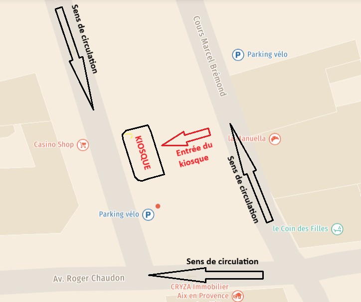 Sur un très bel emplacement au cœur du quartier des Milles (cours Marcel Brémond) à Aix en Provence, nous vous proposons d'être un acteur local en devenant kiosquier « presse – loto – multiservices ».

Pour votre information, le kiosque sera posé uniquement quand le candidat sera trouvé et prêt à ouvrir (début 2027).

En tant que gérant indépendant enregistré au Registre du Commerce (non salarié, SAS, SASU, SARL, EURL, EI, micro-entreprise…), vous animerez ce kiosque.

Idéal pour un complément de revenu, les retraités sont les bienvenus.

Vous disposerez de ce kiosque de 12m² sans droit d’entrée, sans investissement dans un pas de porte ou fonds de commerce avec de faibles charges :

Loyer 200€ HT mensuel, dépôt de garantie 720€
Electricité
Assurance
Routeur ou box 4G
Caisse informatisée spécifique à la presse(Strator, Bimedia, JDC…): entre 80 et 100€/mois
Un fond de roulement/trésorerie d'au moins 5000€ est conseillé pour votre fonctionnement
Contrat de 2 ans renouvelable jusqu'en décembre 2033 (le renouvellement de la convention "kiosque" sera étudié  après cette date)

Un agrément de diffuseur de presse en effectuant une formation obligatoire vous sera délivré. Le dépôt de presse CPMM (à Gignac la Nerthe) vous informera des conditions et vous expliquera le métier ; aussi,  il vous livrera quotidiennement les journaux.

Un autre dossier sera à présenter pour les jeux (PMU/ “la Française des Jeux/FDJ”). Prévoyez 2 à 3 mois avant une ouverture(avec les jeux).

Les activités exercées sont principalement, la presse :

Presse nationale(commission 23%) et régionale(commission 14%)
Les jeux de la Française des jeux (FDJ): jeux de grattage, tirage (commission 5%)
Les souvenirs, les cartes postales, librairie, petits relais colis, bimbeloterie…
Les boissons, les glaces emballées, les confiseries, la conciergerie…

Nous pourrons étudier ensemble d'autres services pour le kiosque (artisanales ou autres).

Vos revenus proviendront des commissions

Les jours et horaires d'ouverture seront établis ultérieurement mais généralement, 8h à 12h30 et 15h30 à 18h toute la semaine ; adaptable au gré des saisons.
(Vous pouvez bien entendu prévoir un jour de fermeture comme le lundi et  ouvrir le dimanche matin qui généralement est un jour à fort potentiel)

Je reste à votre écoute pour vous apporter plus de détails.