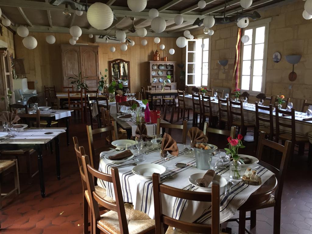 Située a la limite de la Dordogne et a proximité de St Emilion cette Auberge  d une superficie de 450m2  possède une salle principale avec une capacité de 80 couverts  qui donne sur une terrasse et un jardin . A l entrée une salle de bistrot avec une cuisine professionnelle  une plonge et une réserve. A l étage un appartement type f3 et adosse au garage un autre appartement actuellement loue type t3 . Cet ensemble immobilier est a vendre pour cause de départ a la retraite . Ce lieu authentique existe depuis plusieurs générations un parking est situe juste devant .