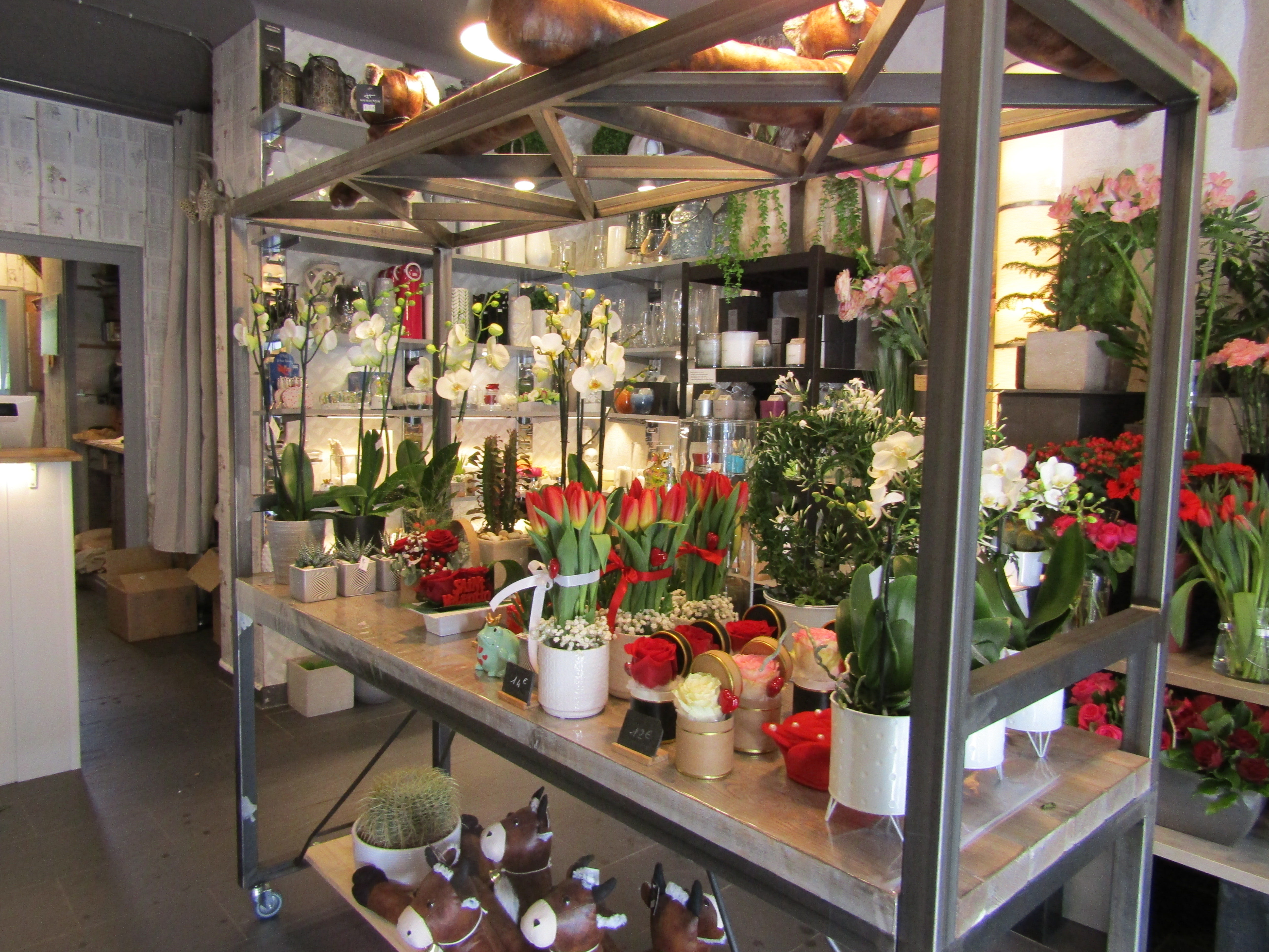 magasin de fleurs dans avenue commerçante ouvert à l'année. pas de travaux à prévoir.