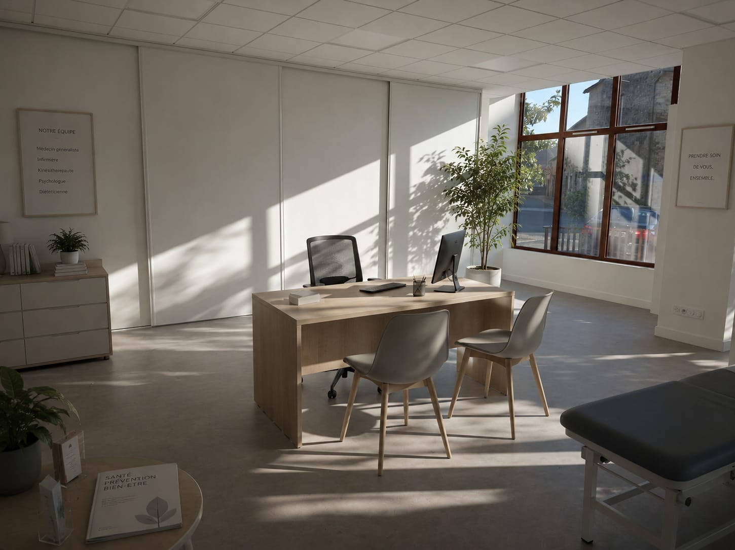 Une opportunité d'installation en zone rurale dynamique -> Ouverture été 2026

La commune de Thourie (Ille-et-Vilaine) ouvre prochainement un Pôle Santé entièrement rénové et propose à la location un cabinet neuf de 40 m², idéal pour un professionnel de santé souhaitant développer son activité dans un environnement de proximité.

Le cabinet comprend :
✔ Salle de consultation lumineuse donnant sur la place du village

✔ Salle d'attente

✔ Espace cuisine réservé aux praticiens

✔ Locaux accessibles PMR (rampe d'accès)

✔ Stationnement à proximité

Une offre souple :
Le cabinet est proposé en location à temps partagé, permettant d'exercer un ou plusieurs jours par semaine selon vos besoins.

💶 Tarif : à partir de 30 € la demi-journée

Nous recherchons notamment :
Infirmier(ère) libéral(e)
Kinésithérapeute
Ostéopathe
Psychologue
Diététicien(ne)
Podologue
Orthophoniste
Sage-femme
Ergothérapeute
Médecin spécialiste ou toute autre profession médicale ou paramédicale souhaitant développer une activité de proximité.

Pourquoi choisir Thourie ?
Située entre Rennes, Châteaubriant, Martigné-Ferchaud et Bain-de-Bretagne, la commune souhaite renforcer son offre de soins de proximité et favoriser les collaborations entre professionnels de santé au sein d'un espace moderne et convivial.