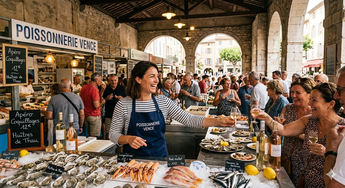 À VENDRE 69 000 euros le fonds de commerce d’une poissonnerie, traiteur, dégustation de fruits de mer. 

Chiffre d’affaires 2025 : 308 000 euros. 
Résultat : 68 000 euros 

À céder fonds de commerce de poissonnerie exploité avec succès depuis 2013, bénéficiant d’une clientèle fidèle et d’une excellente notoriété locale. 

Loyer mensuel : 850 euros HT 
Terrasse 8 places et intérieur 8 places. 

Prix de vente du fonds : 68 000 euros 

Affaire saine et rentable. Faibles charges, activité régulière, potentiel de développement (élargissement de gamme, services traiteur, livraison, etc.). 

Emplacement attractif, commerce clé en main, prêt à exploiter immédiatement.
