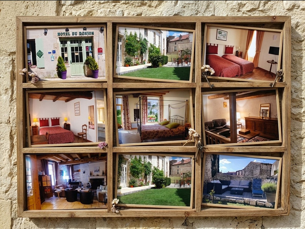 A VENDRE : Murs et Fonds – Hôtel *** de charme pierre et bois (10 ch.) dans une bâtisse de 3 siècles.
Prix Global : 860 000 € (Murs : 695 000 € / Fonds : 165 000 €) indissociable
Idéal pour un couple d'exploitants ou des professionnels de l’hôtellerie-restauration souhaitant déployer le plein potentiel des lieux :

	Emplacement Premium : Situé à Alunay (17) sur le chemin de Saint-Jacques de Compostelle (flux constant de randonneurs, touristes et professionnels).
	Avantage Fiscal : Zone ZRR (France Ruralités Plus) offrant des exonérations d'impôts, URSSAF salariés, taxe foncière sur les 5 premières années.
	Outil de Travail Clé en Main : Hôtel- restaurant de 10 chambres chaleureuses, Bar avec Licence IV (actuellement pour clients de l’hôtel uniquement), restauration avec cuisine opérationnelle (actuellement exploitée en table d'hôtes ).
	Excellente Réputation : Noté 4,5/5 sur Google et 8,8/10 sur Booking, salué pour son accueil, son calme et sa propreté.
Potentiel de Croissance : Développement du bar Licence IV avec ouverture au public extérieur et transformation de la table d'hôtes en véritable restaurant (marge brute de 80 %).
Affaire saine exploitée depuis 8 ans. 
	Appartement de fonction de 70m² type T3 avec deux chambres

PROTOCOLE DE VENTE : AGENCE IMMOBILIERE S’ABSTENIR
Chiffres et dossier financier confidentiel transmis uniquement après validation de votre capacité d'apport (25 à 30%), et visite préalable obligatoire (signature d’un accord de confidentialité).

CONTACT : Pour un premier échange, contactez nous sur la messagerie ( hoteldudonjon@outlook.fr ) en présentant brièvement votre profil professionnel et votre situation.