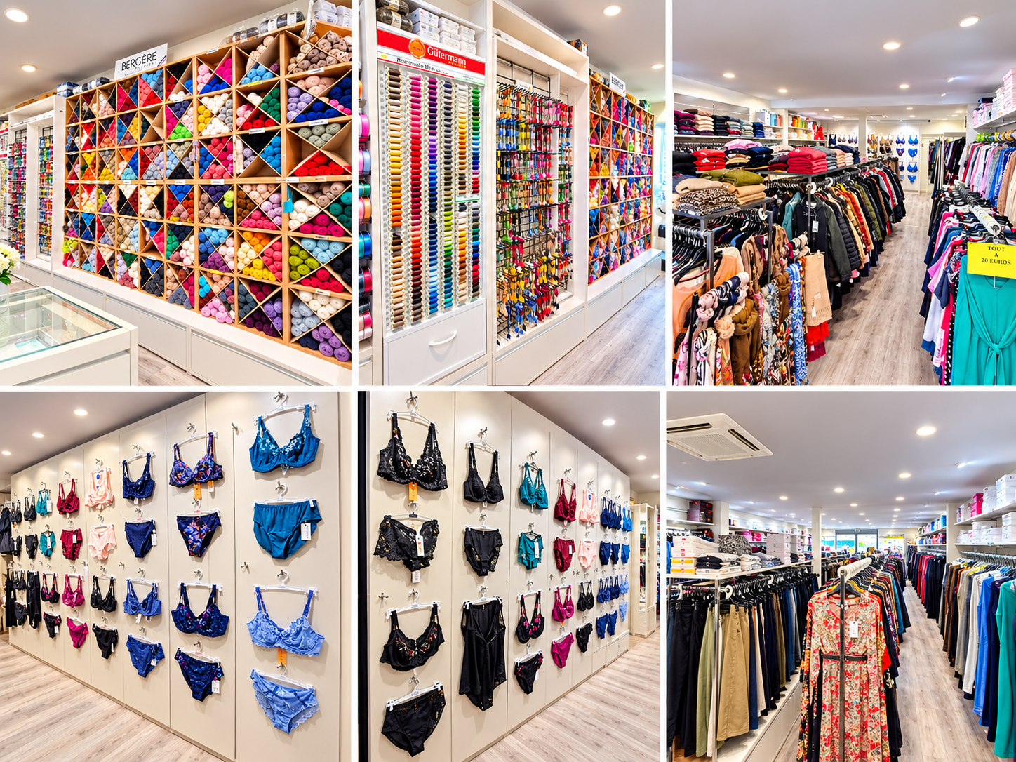 A vendre fond de commerce PRET A PORTER LINGERIE LAINE MERCERIE ATELIER RETOUCHE (belles marques reconnues)
 surface 125m2 3 cabines essayages
 magasin existant depuis 40 ans refait à neuf en 2017
2 salariées vendeuses retoucheuses
belle notoriété sur la ville fichier clients existant et nombreux
Parkings gratuits à proximité immédiate