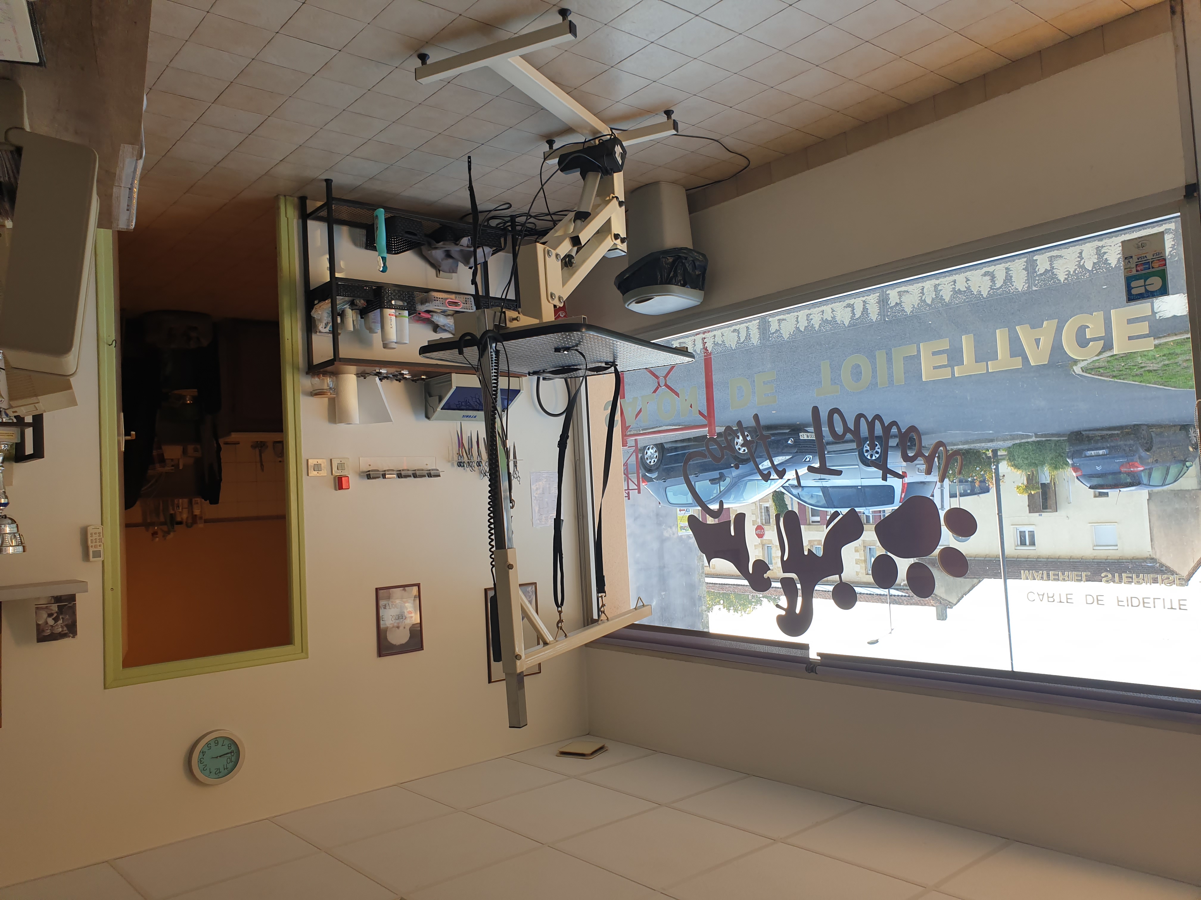 A vendre salon de toilettage situé sur une commune de 3000 habitants de l agglomération Bergeracoise. 
Bon emplacement au cœur du centre ville avec parking devant l'établissement autres commerces à proximité. Le local est exploité depuis 17 ans par la même gérante le local appartient à la mairie de la commune avec une superficie de 47m2 il comprend deux espaces de toilettage climatisé clientèles fidèles et toujours de nouveaux clients vend fond de commerce pour départ à la retraite  merci 
Pour tout contacte 
0647853157