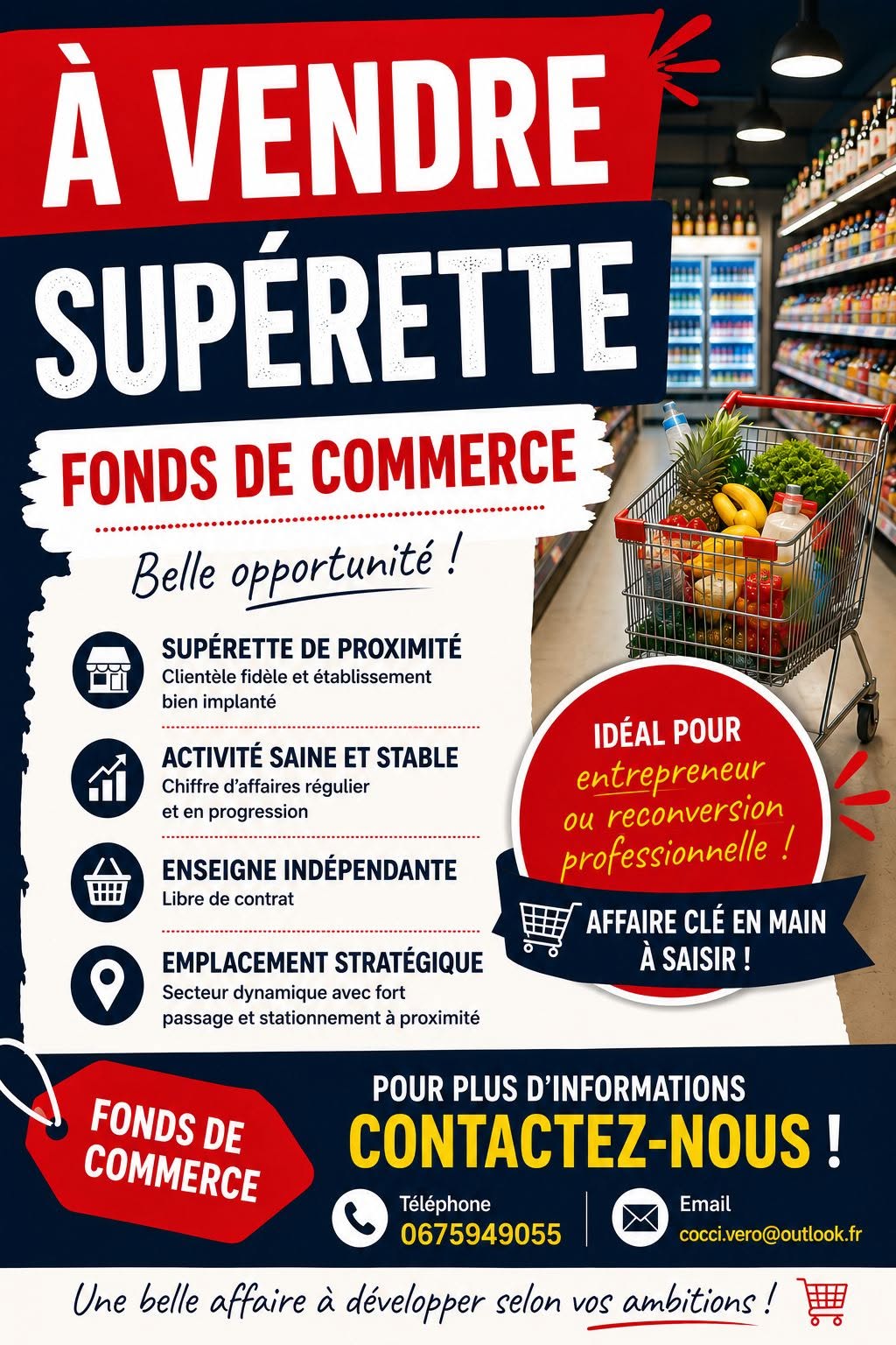 LICENCE 3, PARKING ET TERRASSE, DEPOT COLIS, GAZ