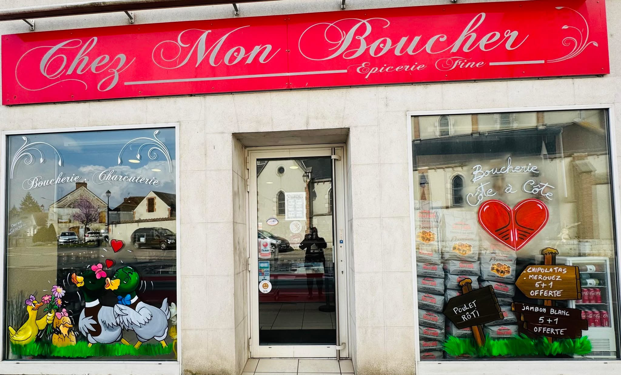 Boucherie, Charcuterie, Traiteur.
Boutique implantée en plein centre d’un village situé entre la forêt d’Orléans et la Loire , sur un axe principal.
Parking pour la clientèle.
Installation impeccable, 
boutique de 30 m2 , labo entretenu de 25m2 , bureau + remise de 25m2..
6 semaines de congés par an.
Loyer peu élevé. 
Fourgonnette frigorifique en bon état. 
Proximité de l’autoroute A77 pour aller à Rungis ( 1h20 ) . 
Idéal premier achat, ou pour finir une carrière à la campagne. 
Possibilité d’achat d’un logement à proximité dans un environnement calme ( maison T6) . 
Prix : 99000€
