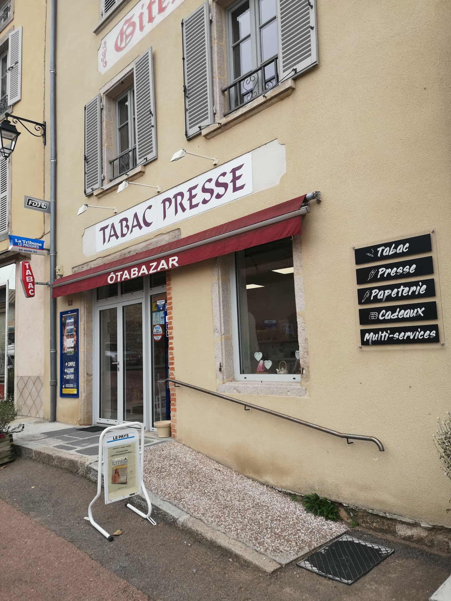 A REPRENDRE – TABAC PRESSE BIMBELOTERIE FDJ – AMBIERLE