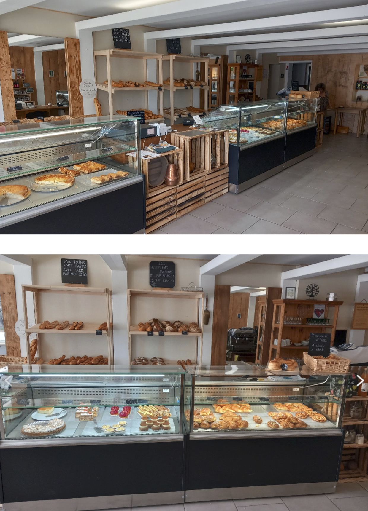 Plus qu'une Boulangerie "La Main à la Pâte" constitue un commerce de proximité incontournable au centre du Village de Labaroche.

Activités diverses autorisées : Boulangerie, Pâtisserie, biscuiterie, salon de thé, petite restauration, Traiteur, pizzeria sur place ou à emporter, cellier des montagnes, vente de locaux conditionnés sous vide, dépôt de paniers de légumes à emporter, point Mondial relais. Licence 1 restauration et vente alcool à emporter.

Bel outil de travail d'environ 200 m2 composé d'une surface de vente accueillante et d'un fournil fonctionnel et bien équipé, terrasse et parkings à proximité. Garage bien utile pour stockage.

Aucun travaux à réaliser car le local a été rénové récemment (60.000€ de travaux en 2022) et il est conforme aux normes incendie et accessibilité PMR.

Opérationnel de suite avec Matériel récent (140.000€ en 2022).

Loyer de 1 455 € /mois + 108 € de prov/charges. Reprise du bail encours (07/2022).

Dernier Chiffres d'affaires HT annuel de 386 000 euros.

Prix affiché : 174 400 € Honoraires Agence Inclus à charge acquéreur. 

Pour tout renseignement ou visite, contacter Karine Maréchal au 06.24.74.88.32